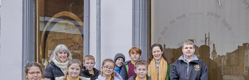 Children involved in the Art Trail.