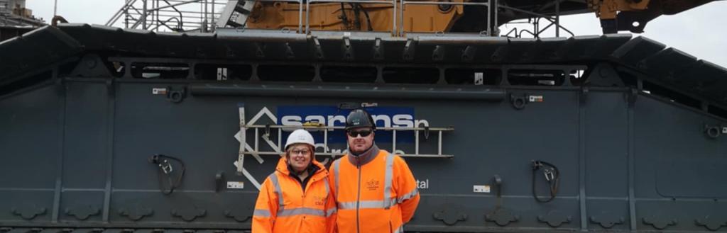 Cllr Denise Rollo on the CSLR site 