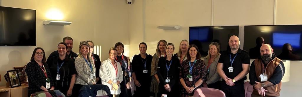 Members of Dyfed-Powys Police with members of Cumberland's Local Focus Hubs
