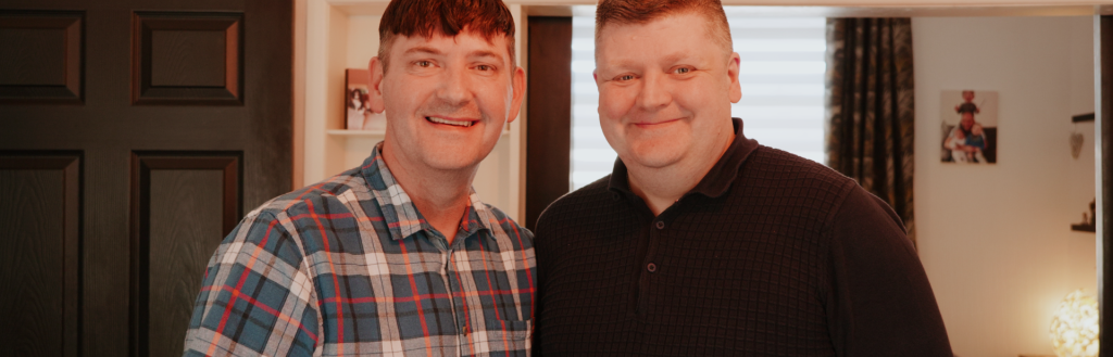 Foster carers Dan and Chris