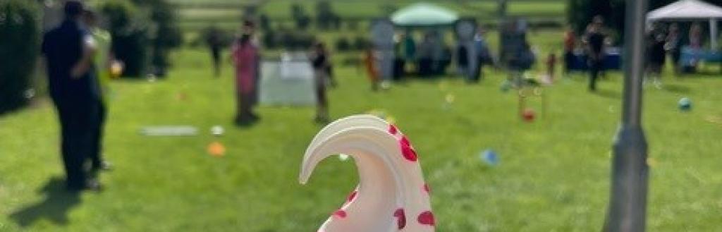 In ice cream cone at an Operation respect event