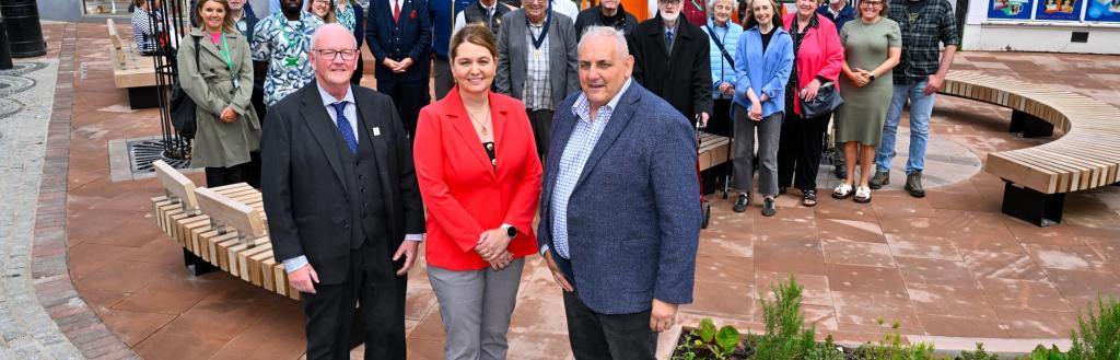 image of official opening of Whitehaven public realm