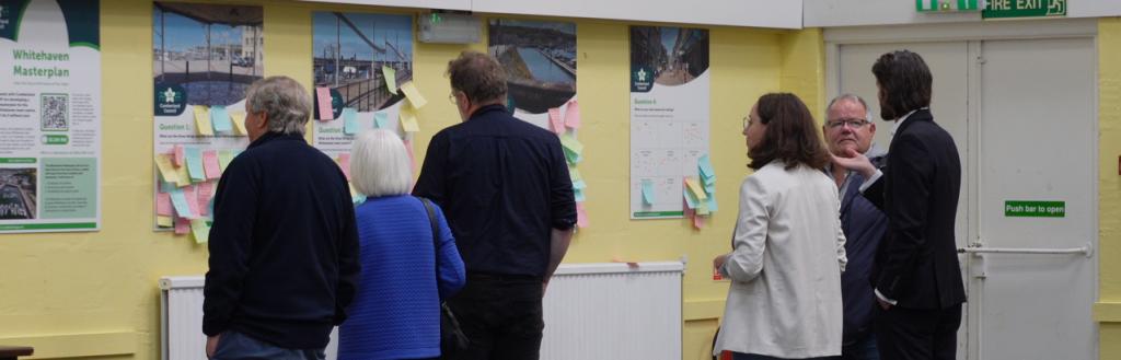 Whitehaven Masterplan boards
