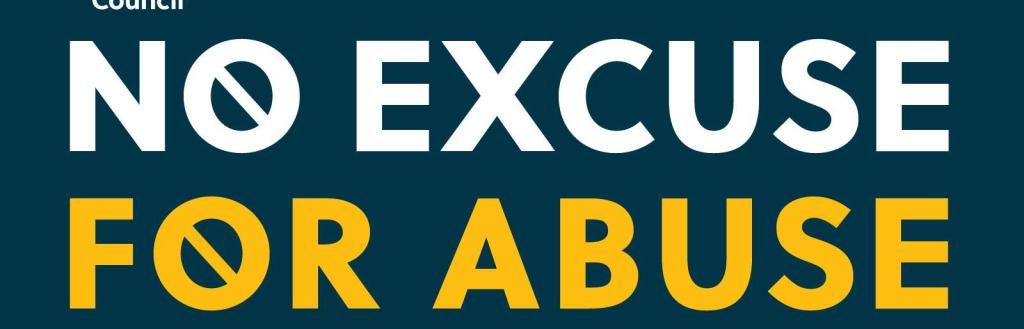 No excuse for abuse