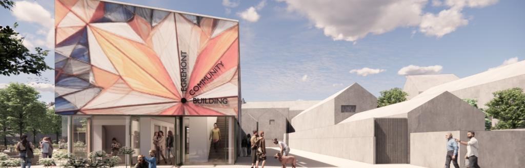 An artists' impression of plans for the former Red Lion site in Egremont
