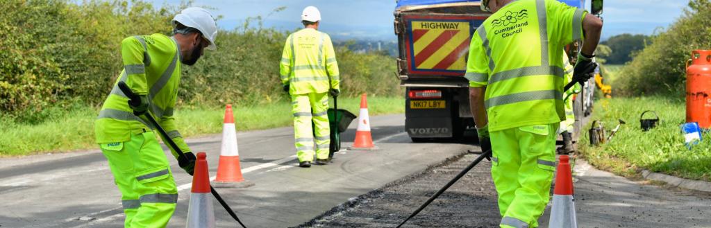 Carriageway resurfacing works