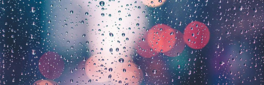 Raindrops on a window