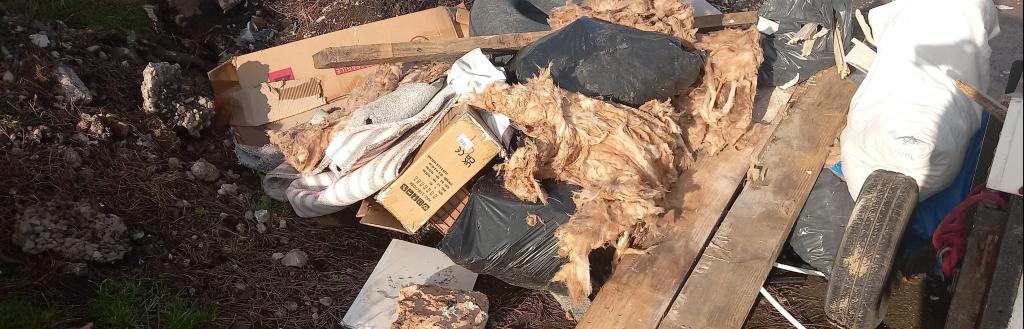 Fly tipping in Maryport 