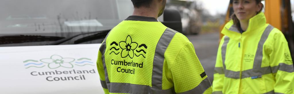 two highways team members discussing the next phase of works