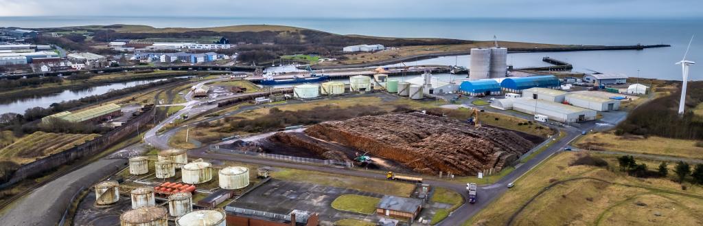 aerial view of the Port of Workington