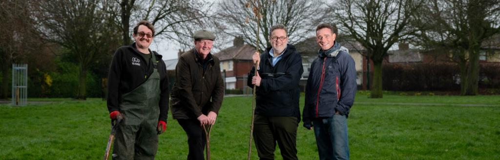 Tree planting in Hammond's Pond, Carlisle