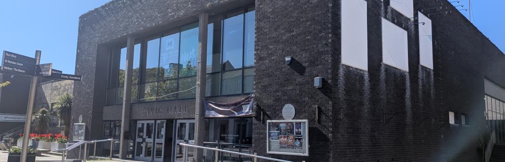 The outside of Whitehaven Civic Hall