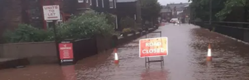 Image of flooding in Wigton in November 2025