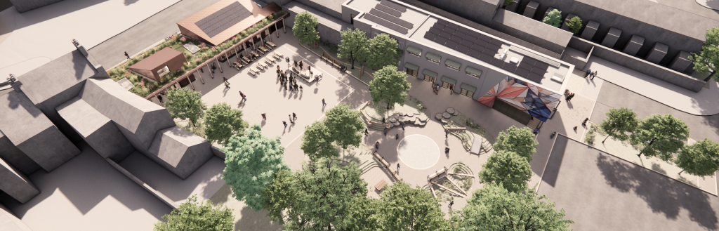 Artists' impression of Red Lion site development, Egremont