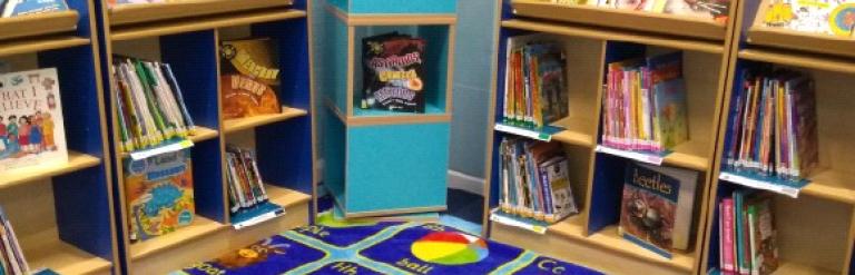 Reading area in a school